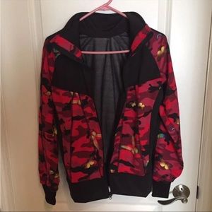 New Butterfly Camo Zip Up